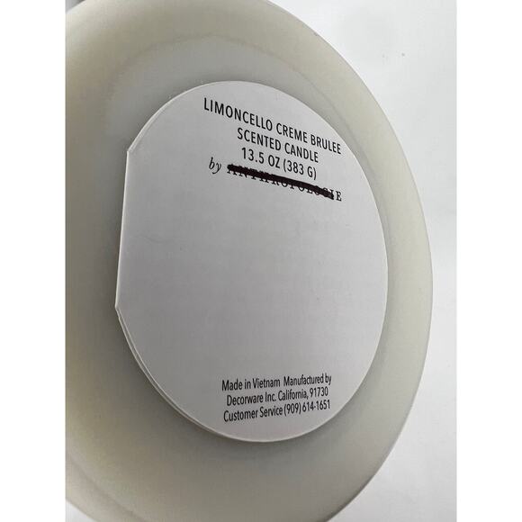 Anthropologie Market Goods Glass Candle Limoncello Creme Brulee Set Of 2 - Picture 5 of 5